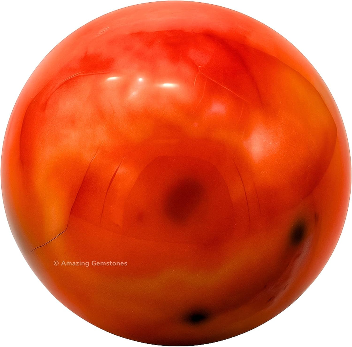 Amazing Gemstone Carnelian Crystal Ball with Stand - 2" Inches Crystal Sphere Meditation Balls for