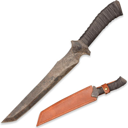 SV Handmade cast Manganese Steel Chopping Blade Sword, Full Tang, Outdoor, Hunting, Camping