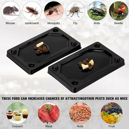 Qualirey 64 Pieces Mouse and Insect Glue Traps Heavier Sticky Traps with Non-Toxic Glue for Mice