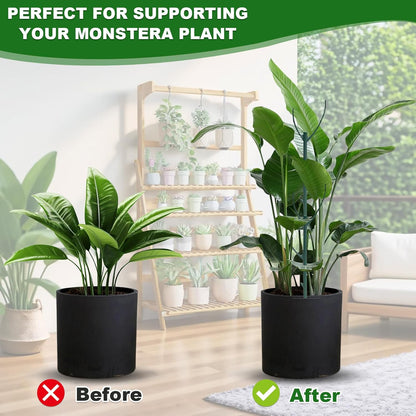 5pack Adjustable Plant Support Pole – Stackable Indoor/Outdoor Support Pole with Clamps, Suitable
