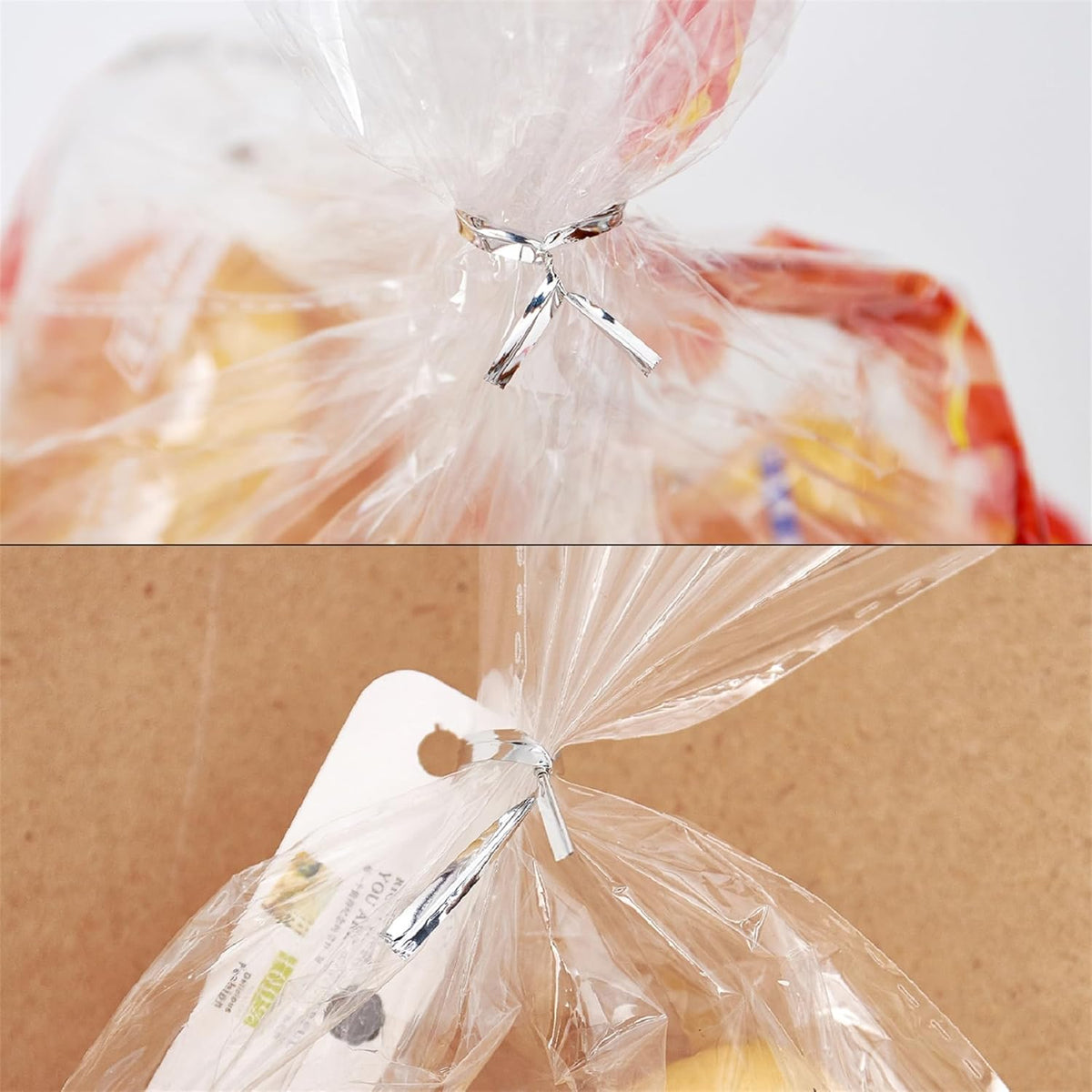 800 PCS 5" Silver Metallic Twist Ties for Bakery Ties, Candy Bags, Coffee Bags,Goodie Bags Ties
