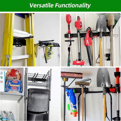 PIYILO 48 in Garage Tool Organizer Wall Mount, Adjustable Tool Storage Rack
