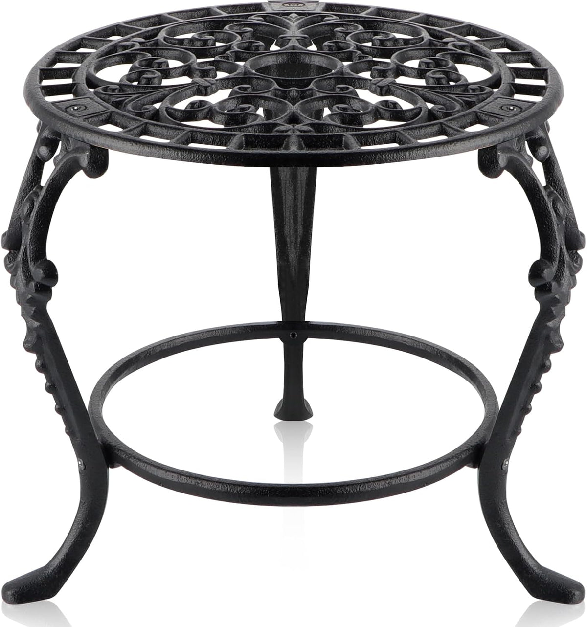 MOLIGOU Potted Plant Holder, Cast Iron Flower Pot Stand, Heavy Duty Plant Stand