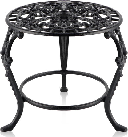 MOLIGOU Potted Plant Holder, Cast Iron Flower Pot Stand, Heavy Duty Plant Stand