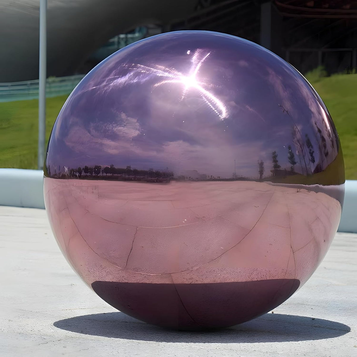 Stainless Steel Gazing Globe Mirror Ball, Decorative Gazing Balls for Garden, Reflective Smooth