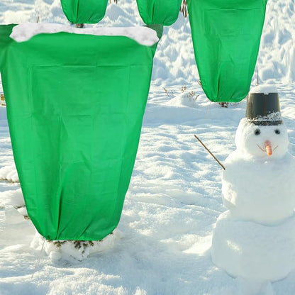 4 Pack Plant Covers Freeze Protection 31.5" x 47" - 2.2oz Trees Covers Frost Blanket Plant Frost