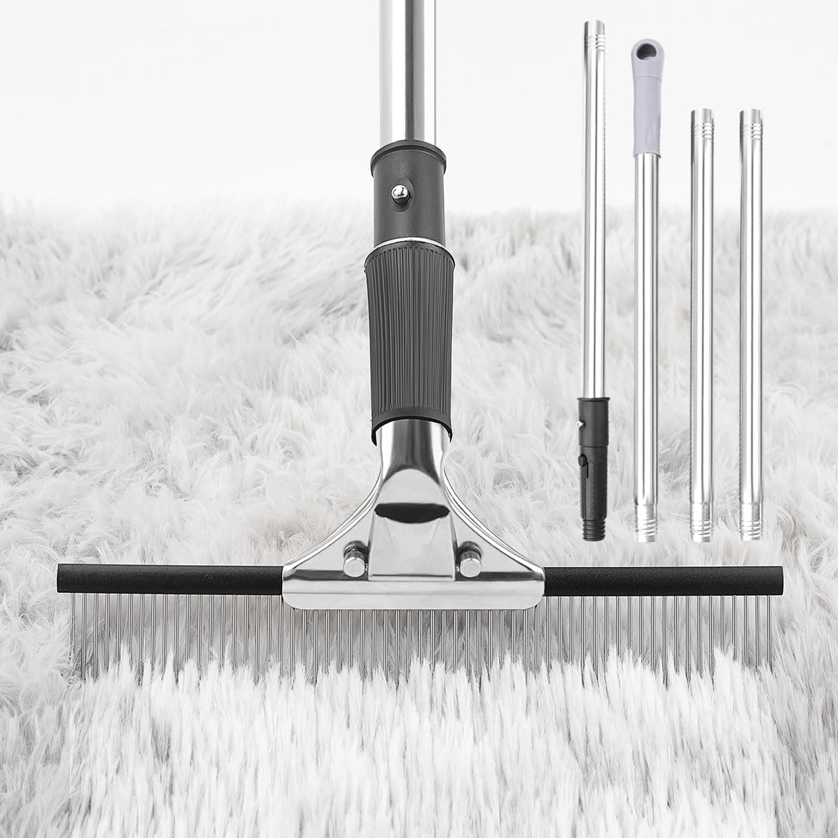 Big Carpet Rake with Long Handle, Making Carpets Fluffy Again, Clean Hair, Let Carpet Restore