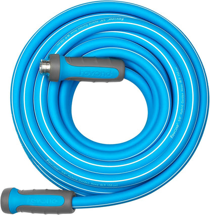 Fevone 35 ft x 5/8" Heavy Duty Garden Hose, Drinking Water Safe, Flexible & Kink-Free Hybrid