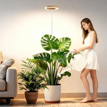 Full Spectrum Grow Light with Stand for Indoor Plants, Floor Plant Light, 6/12/18H Timer, 3 Color
