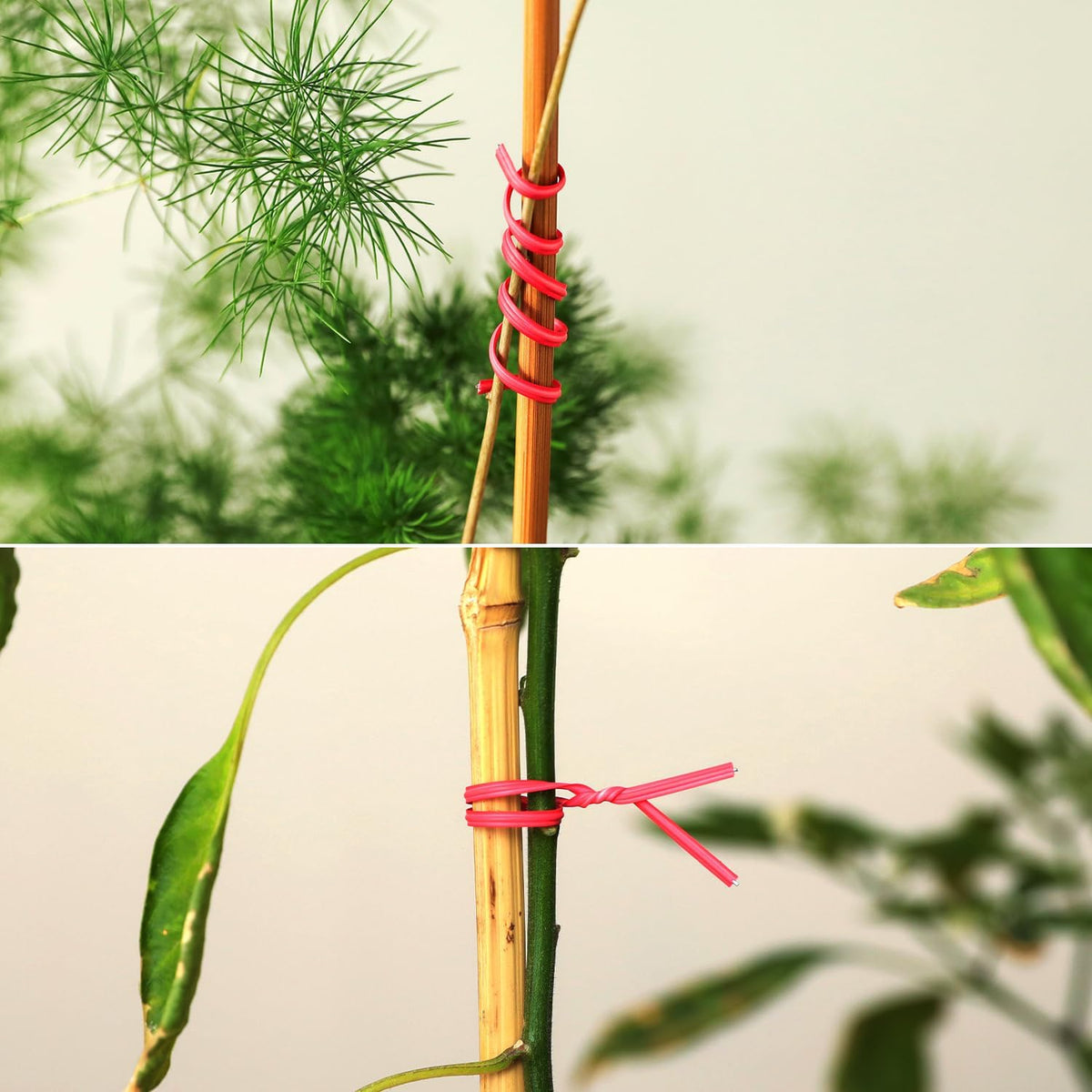 Tangyinrd 300 Pcs 6 inch Red Plastic Twist Ties, Cable Ties, for Bags, Gardening Tools