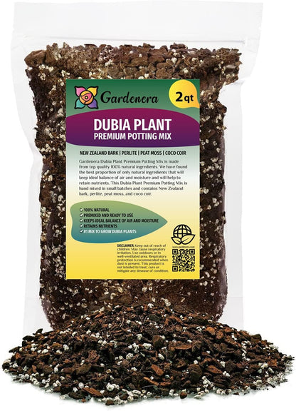 Gardenera Monstera Dubia Soil Mix - Promotes Healthy Root Growth and Moisture Retention - 2 Quart