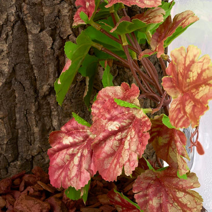 Reptile Plants for Terrarium, Amphibian Habitat Decor Artificial Hanging Plants with Suction Cup