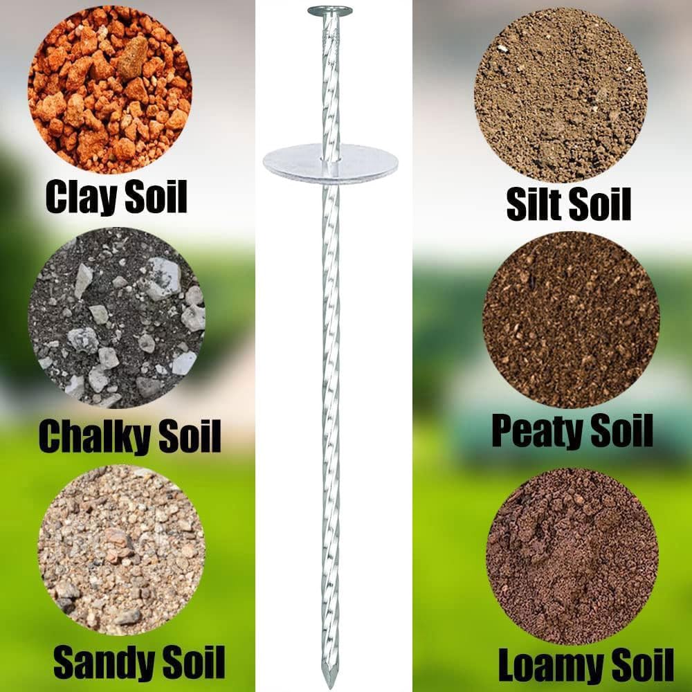 10 Inch Landscape Stakes, Galvanized Metal Garden Stakes, Landscape Edging Anchoring Spikes Stakes