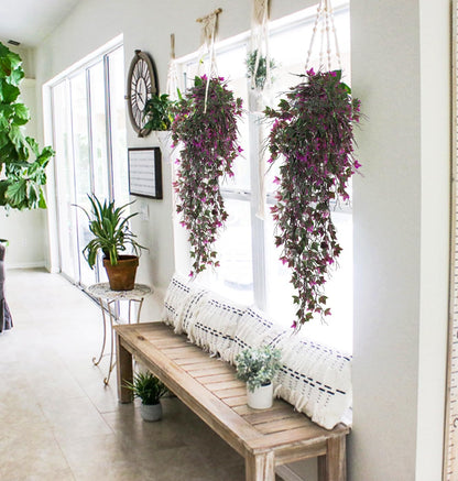 RECUTMS Artificial Hanging Plants Fake Ivy Plant Faux Plants Hanging UV Resistant Artificial Plants