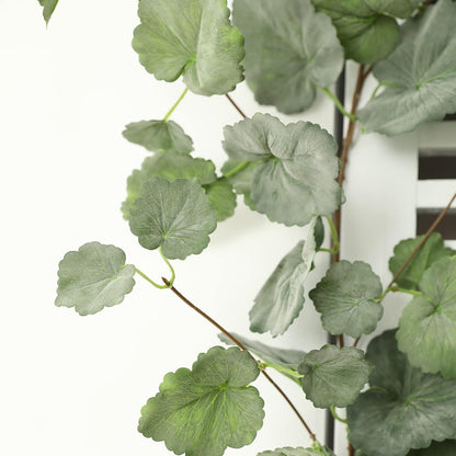 3 Strands Begonia Artificial Vines, 67" Silk Vine Garland with Green Leaves, Fake Hanging Plants