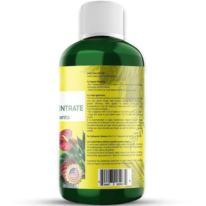 Organic Premium Seaweed Anthurium Fertilizer - Liquid Kelp Plant Food - Nutrient-Rich Soil Enhancer