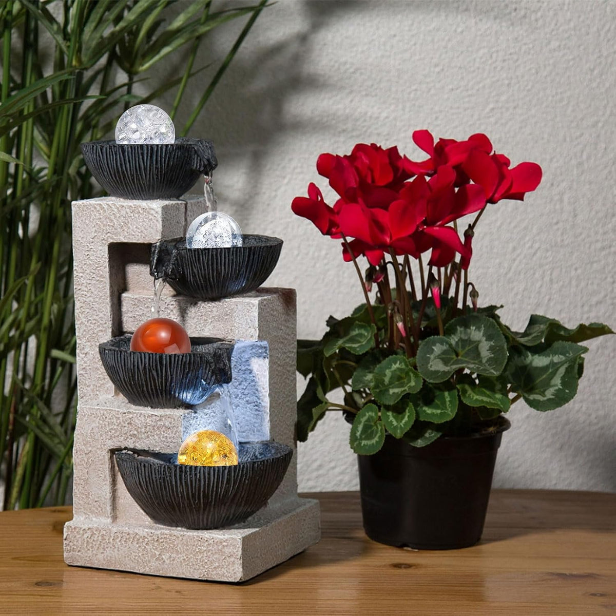 uxcell 30mm/1.2" Crystal Sphere Ball Ice Cracked Glass Solid Decorative Sphere Crystal Ball Prop