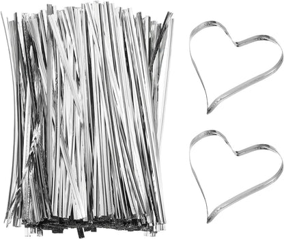 PATIKIL Bag Twist Ties 6 Inch, 800 Pcs Metallic Bread Ties for Treat Plastic Bags Gift Wrapping