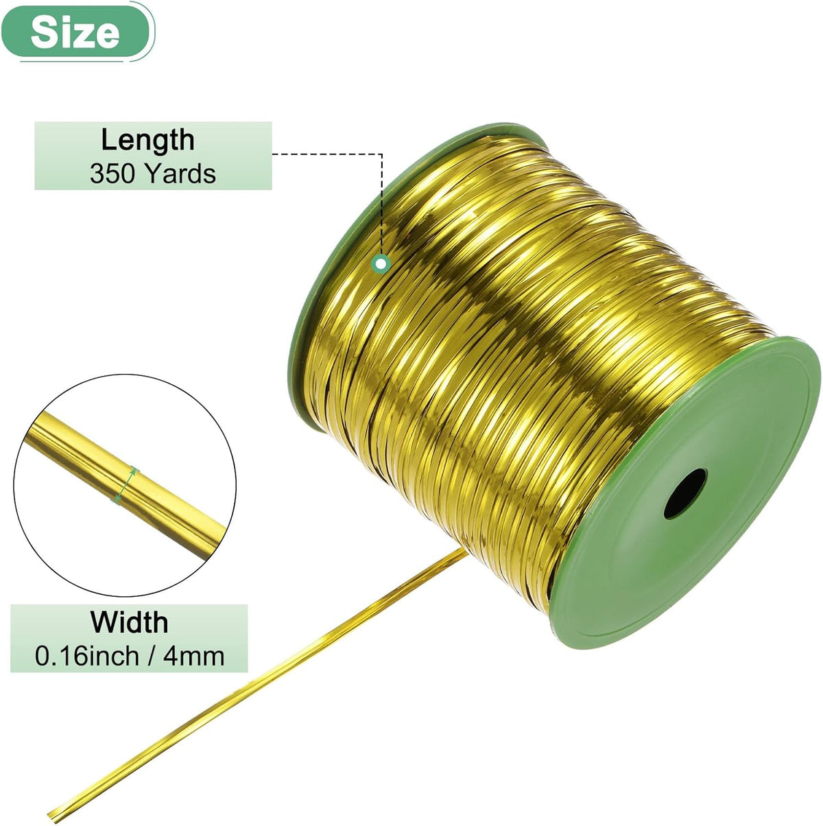 Metal Twist Ties, 350 Yards Metallic Twists Tie Bread Twisty-Ties for Party Decoration/Garden