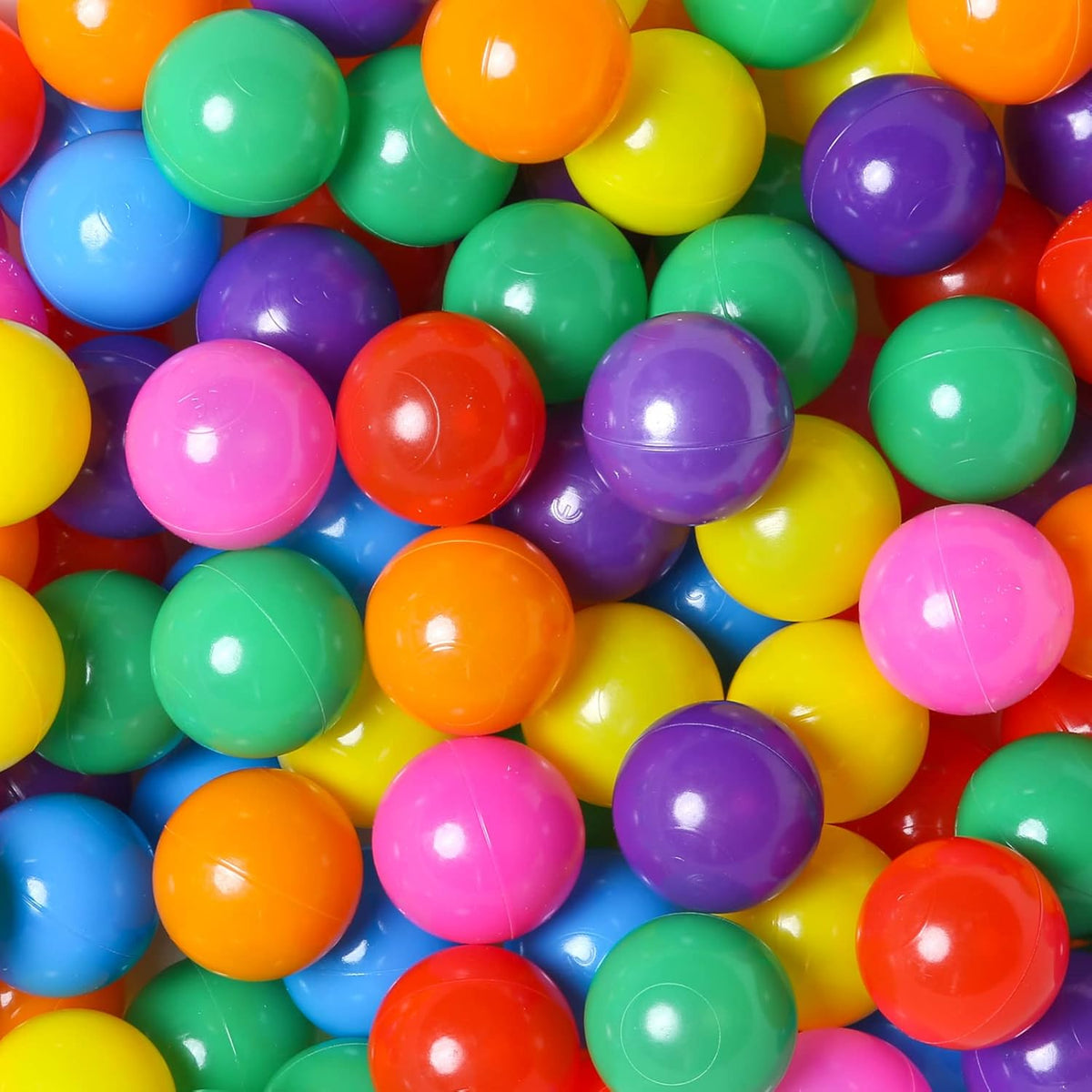 TRENDPLAY Plastic Balls for Ball Pits 2.2 Inch, Pack of 50 100 200 500 Hollow Balls, Perfect for