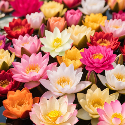 300pcs Lotus Seeds for Planting - 15 Unique Varieties Bonsai Bowl Lotus Seeds, Includes Detailed
