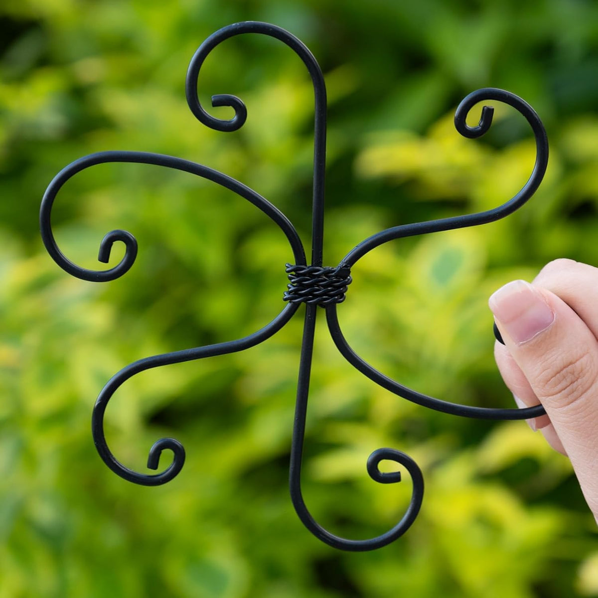 Black Monstera Plant Support 5.5IN 5PCS Premium Stem Support System for Indoor Plants, Durable