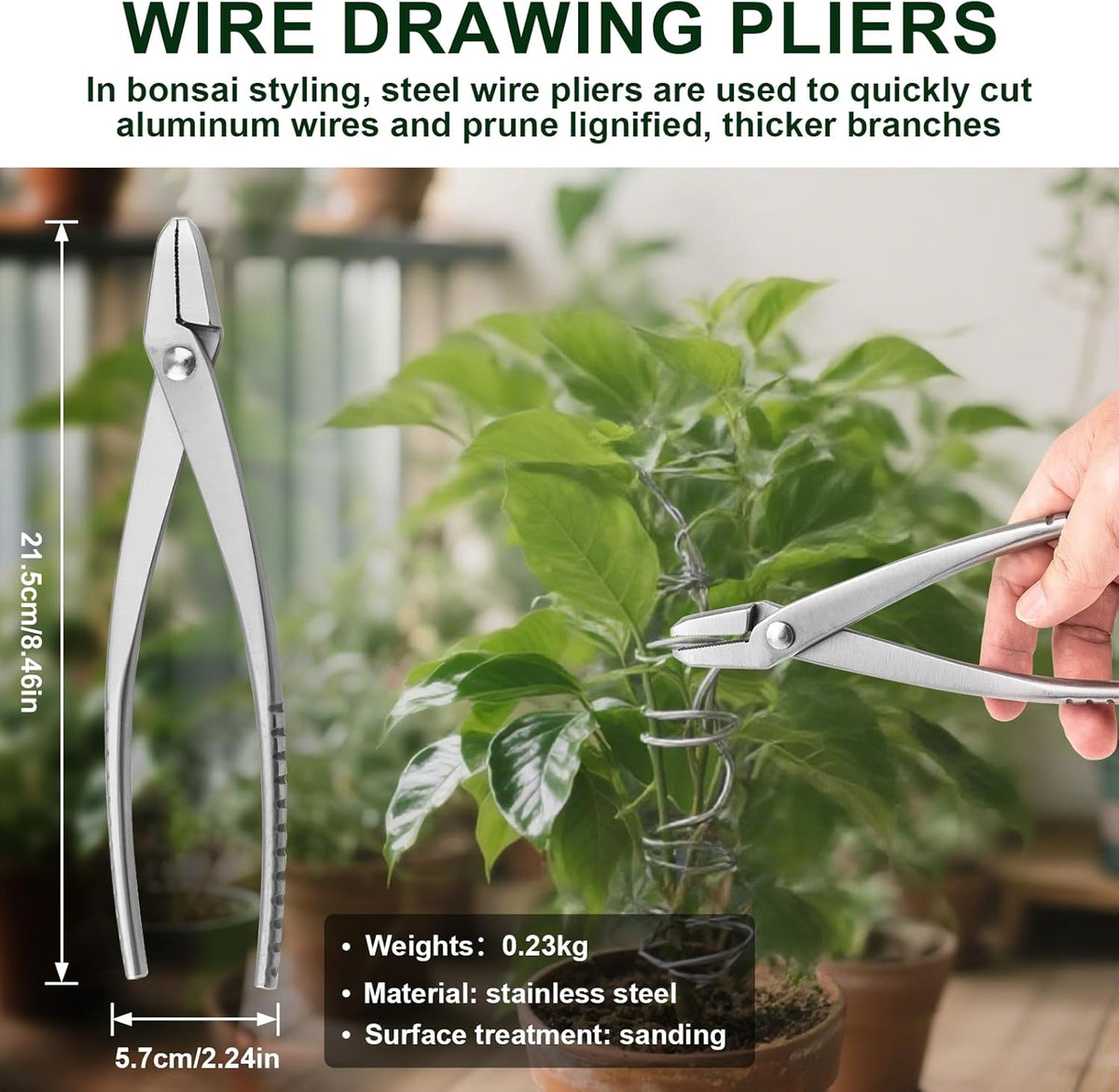 6 PCS Bonsai Pruning Tool Set, 6 Different Roles of Scissors to Meet All the Needs of the Usage