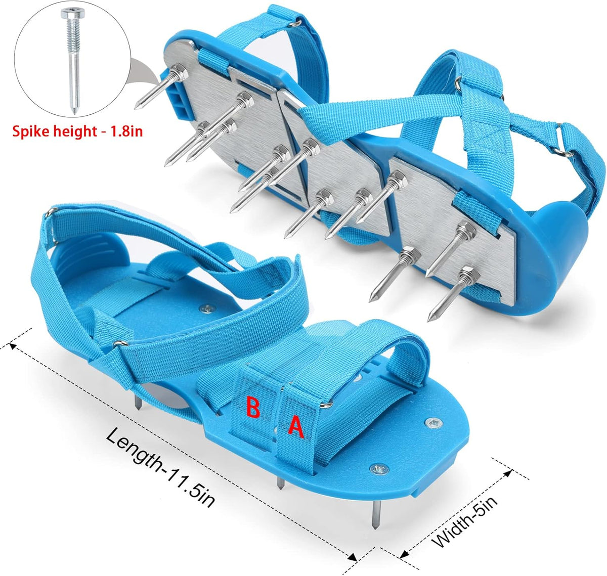 Lawn Aerator Shoes for Grass - Pre-Assembled Grass Aerator Shoes for Lawn - Soil Yard Aerator Tool