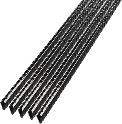 Ground Anchor Stakes, Heavy Duty Straight Rebar Stakes Forged 15inch Camping Stakes with Chisel