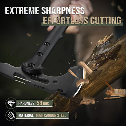 Freelander Hatchet, Sharp Outdoor Axe, Portable Camping Axe with Clip and Sheath, Durable Hatchet