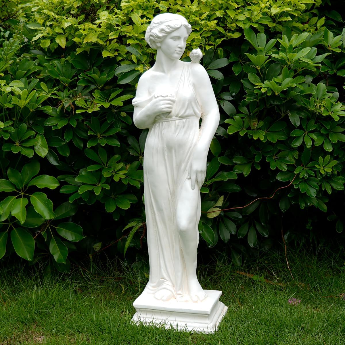 Outdoor Statue, Nymph Sculpture Goddess of Greek Mythology Roman Style for Garden Patio Yard Lawn