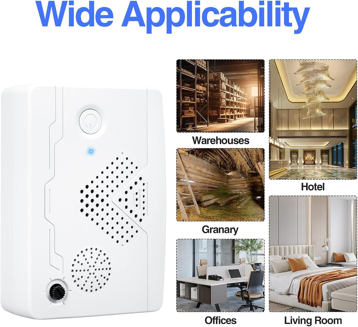 Ultrasonic Bat Devices for Attic: 4PCS Bat Removal Device for Garage, Indoor Outdoor Use - Humane