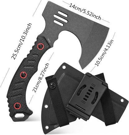 C1391 Camping Axe Camping Hatchet,DC53 Steel Blade with Micarta Handle Survival Hatchets Bushcraft