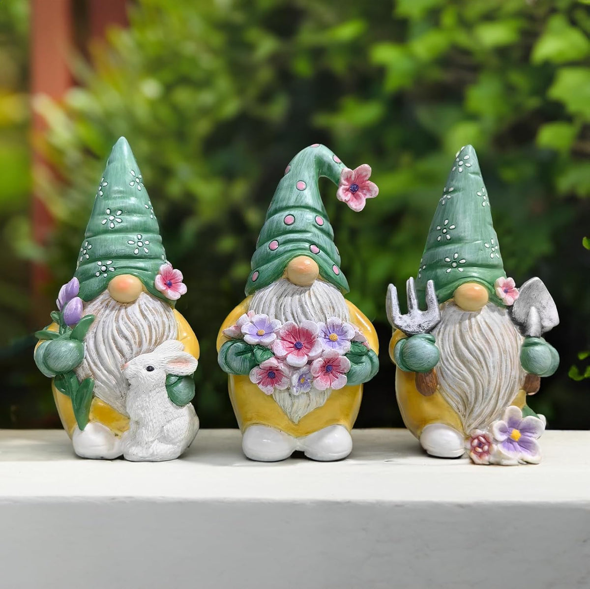 Spring & Summer-Themed Garden Statues – Adorable Outdoor Decor for Lawn, Patio & Porch (Garden