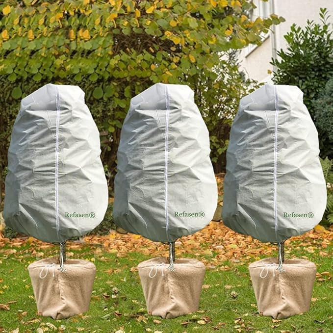 Plant Covers Freeze Protection,3 Packs 45”H X40”W Frost Blankets for Outdoor Plants Frost Cloth