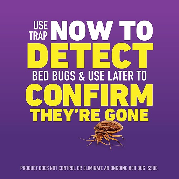 Ortho Home Defense Max Bed Bug Trap, Detect Bed Bugs in Homes and While Traveling, 2 Traps in Each