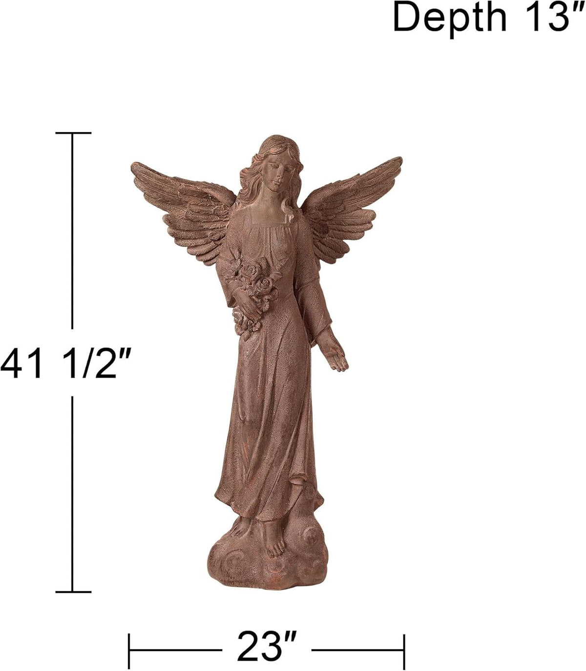 John Timberland Large Tall English Tudor Angel Garden Statue Sculpture Catholic Religious Holy