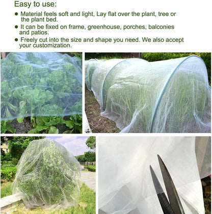 16x25Ft Mosquito Bug Insect Bird Fine Mesh Net Barrier Hunting Blind Garden Screen Netting for