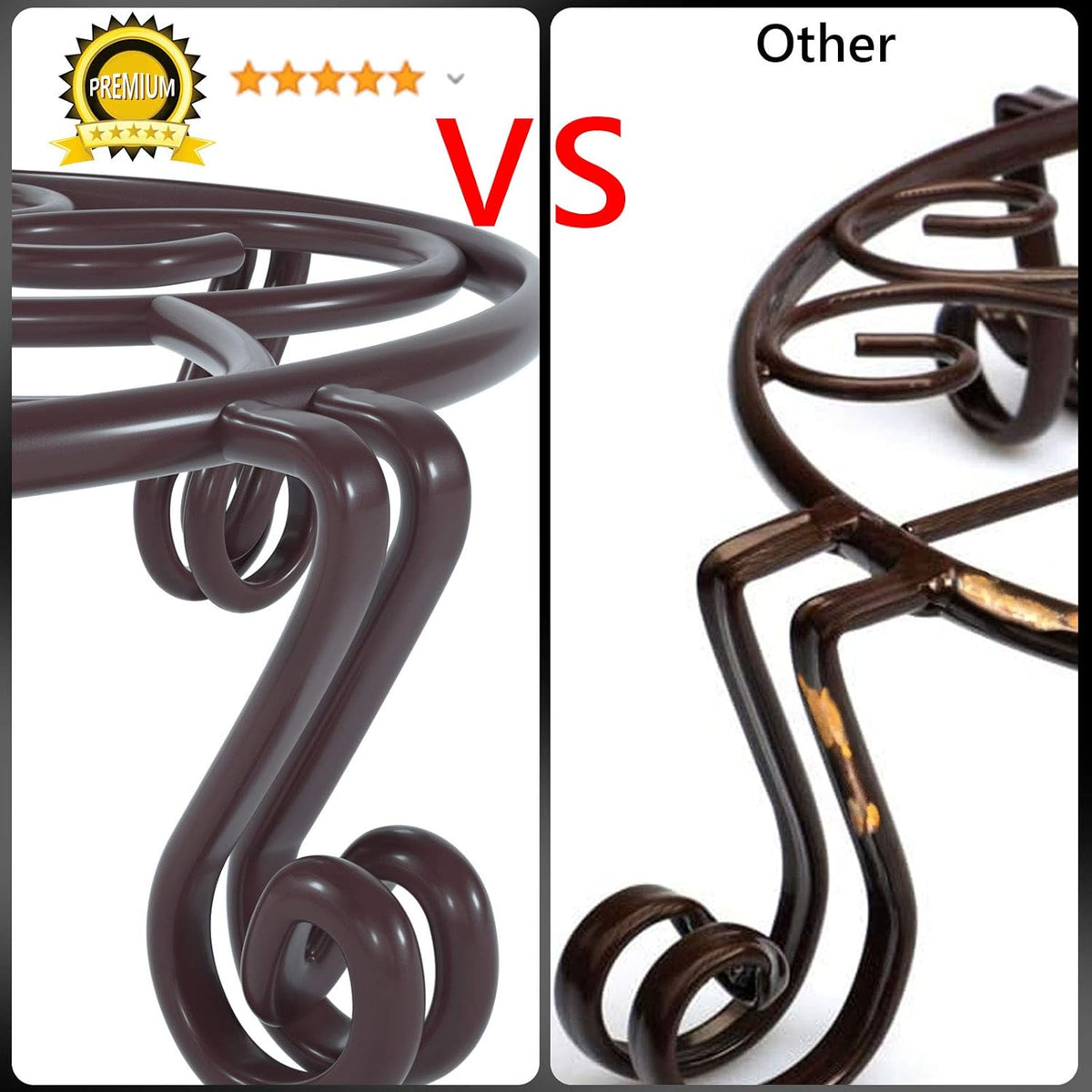 Yimobra Original Patented Plant Stand for Flower Pot Heavy Duty Potted Holder Indoor Outdoor, Metal