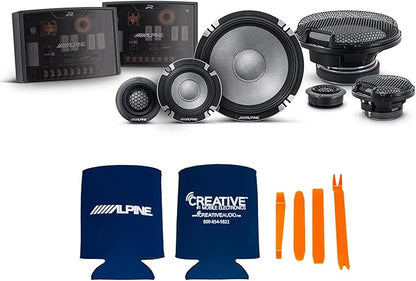 Alpine 6.5" R2 Pro-Series High-Resolution Speaker Bundle - A Pair of R2-S6533-Way Component