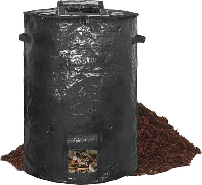 Large Compost Bin Bags,Garden Compost Bin Bags 80 Gallon(300L) Outdoor Collapsible Garden Yard