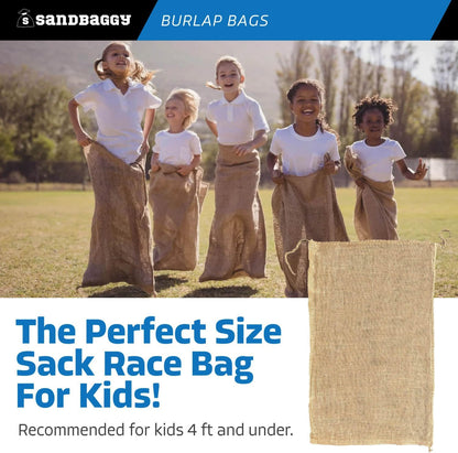 Burlap Bags 22" x 36" - Great for Planting/Gardening - Kids Sack Bag - Plant Covers - Food Grade