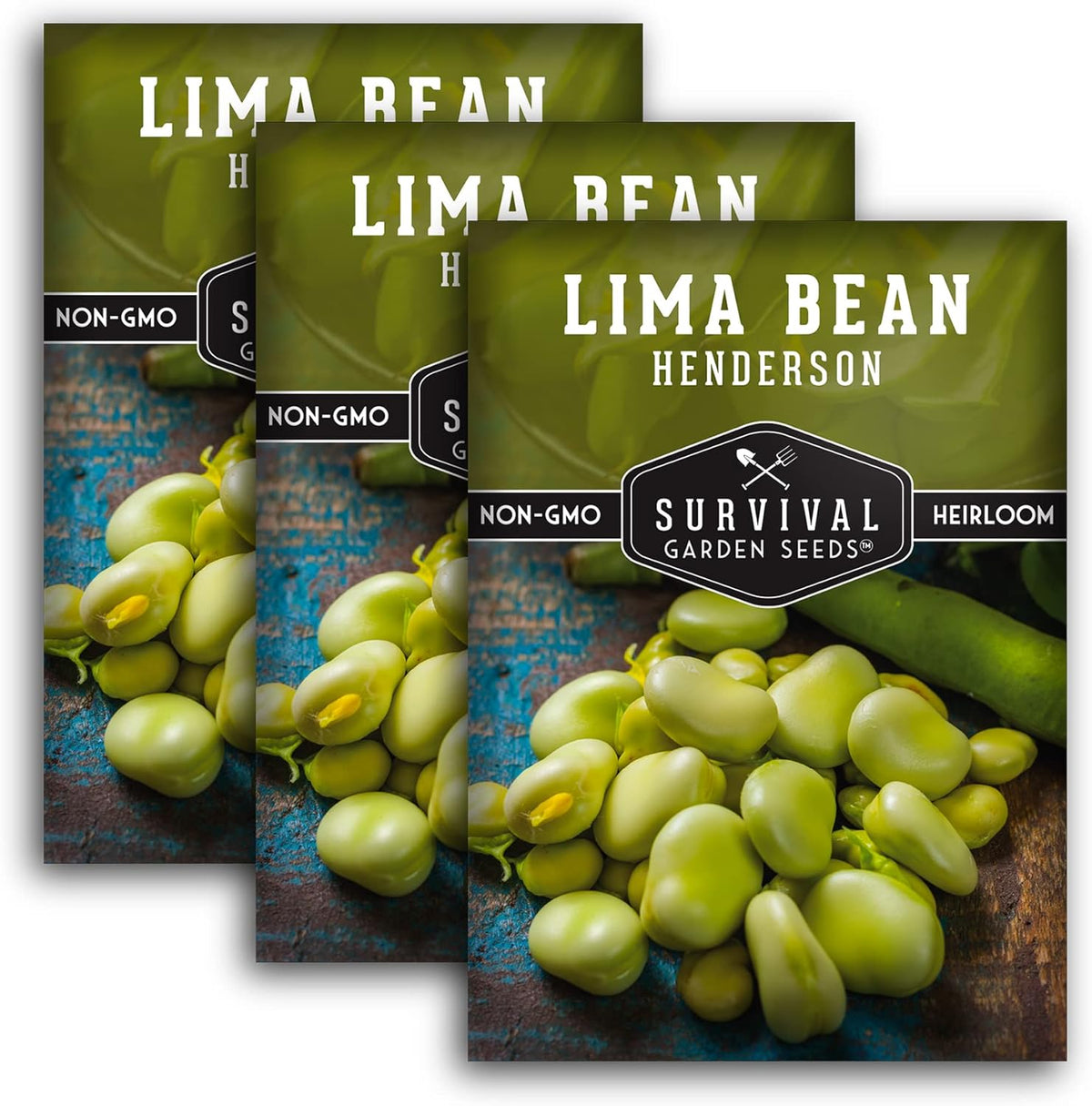 Lima Bean Seeds for Planting – Henderson Butter Bean Seeds for Gardens & Classroom Science