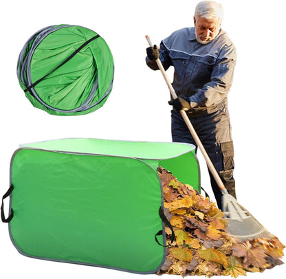 80 Gallon Leaf Collector Bag, Collapsible Trash Can Yard Waste Bag, Portable Pop Up Leaf Bags