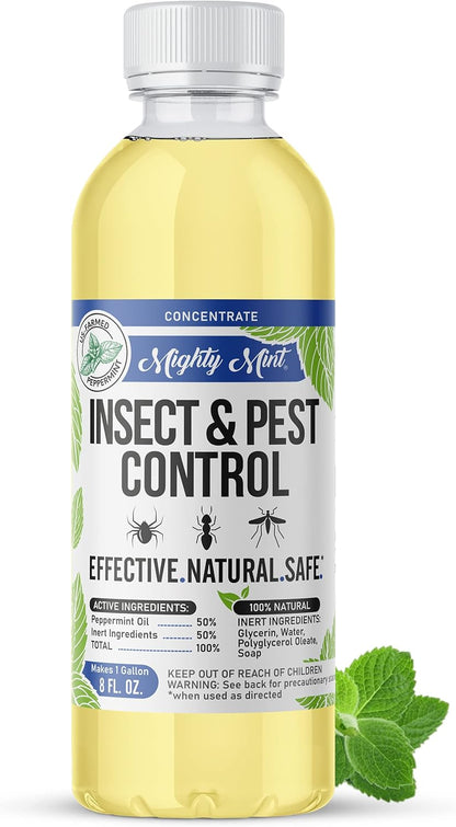 Mighty Mint Peppermint Oil Insect Repellent Concentrate– Natural Indoor & Outdoor Bug Control for