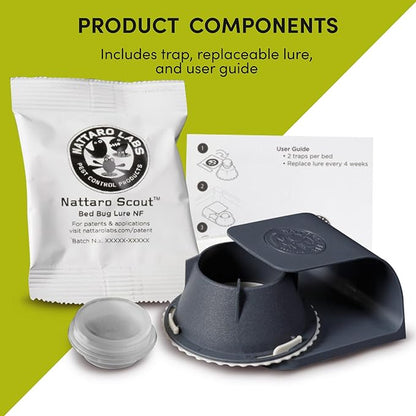 Scout Bed Bug Detection Trap – Non-Toxic Early Monitoring Solution with Patented Pheromone