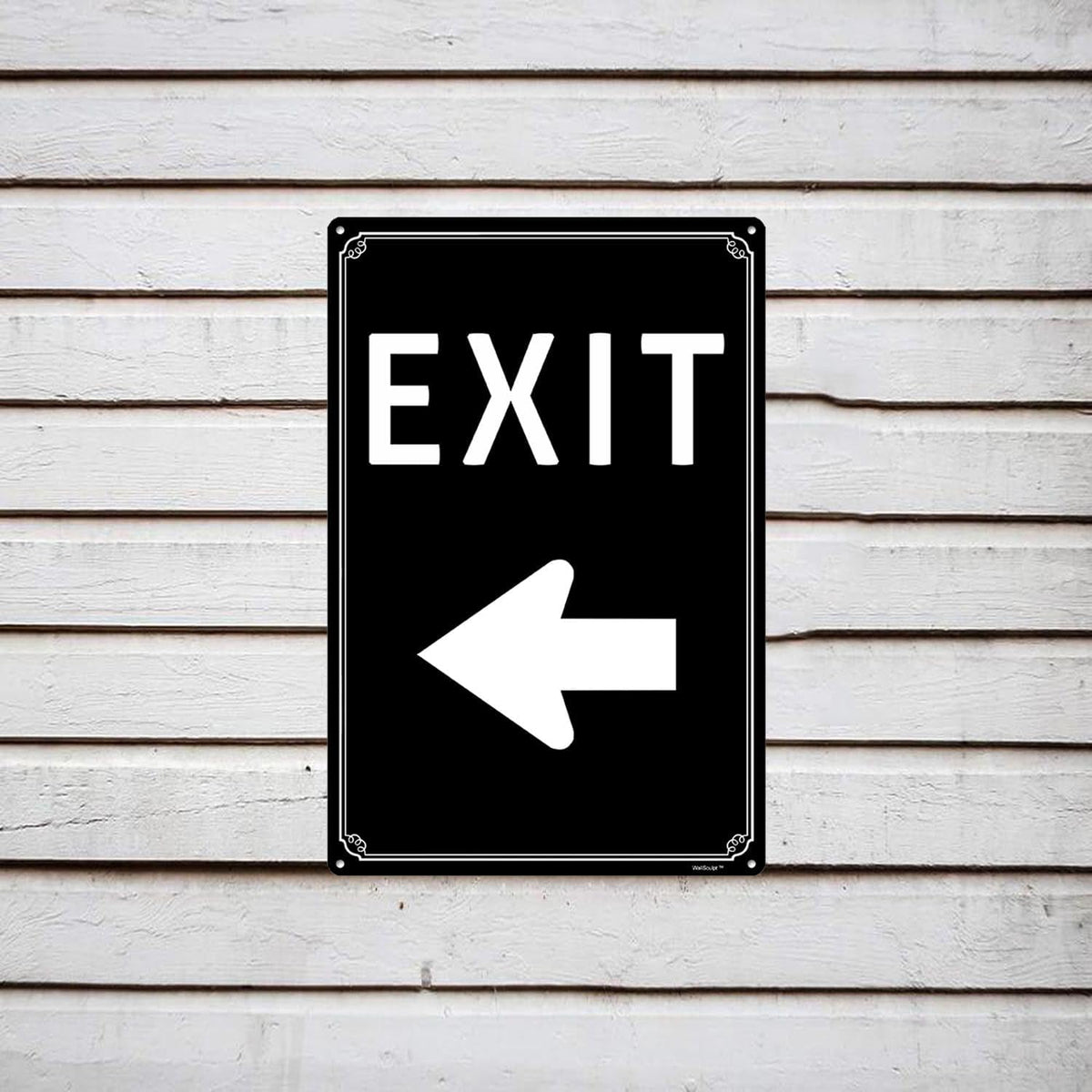 12x16"Exit Sign with Right Arrow - High-Intensity Aluminum Parking Lot Sign, Weatherproof &