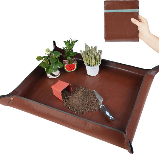 39.5"x 31.5" Large Repotting Mat for House Plant Transplanting and Potting Soil Control Portable