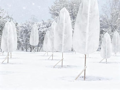 EAONE Plant Covers Freeze Protection 47x71”, Set of 4 Winter Frosts Cloth for Outdoor Plants