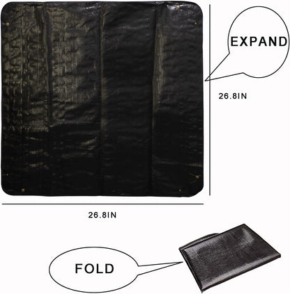 BIUWING 2PCS Indoor Plant Transplanting Repotting Mat Foldable Garden Work Cloth Waterproof Thicken
